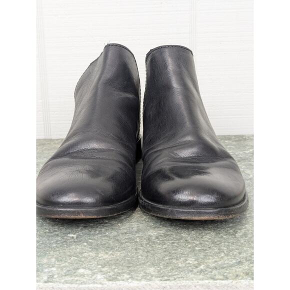 Frye Elyssa Shootie Black 7M Style 3470236 Leather Pull On Booties Ankle Boots - Picture 3 of 14